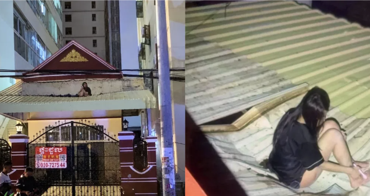 woman falls from 8th floor
